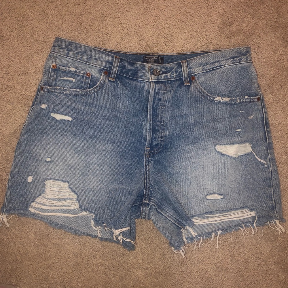 High Rise Jean Shorts